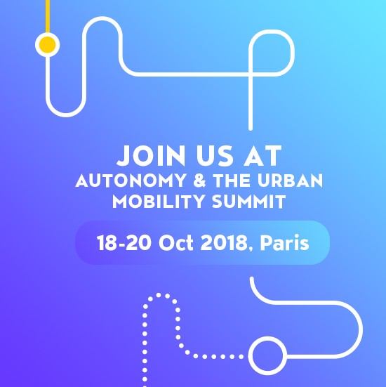 Logo Join Us at Autonomy & the urban mobility summit 2018