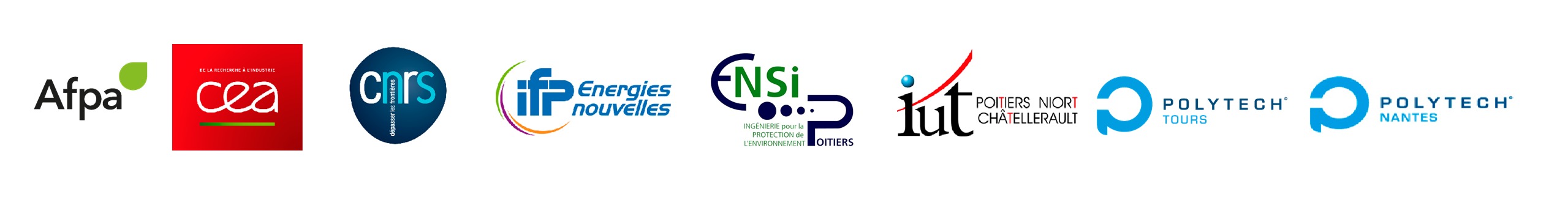logotypes partenaires du monde de l'enseignement et de la recherche