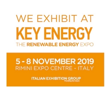 Logo della fiera Key Energy 2019 a Rimini